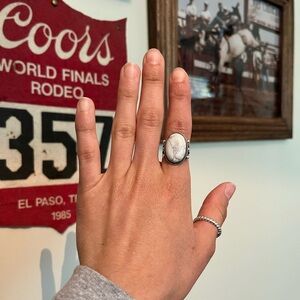 SOLD White Buffalo Ring